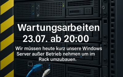 Wartungsarbeiten 23.07. ab 20:00